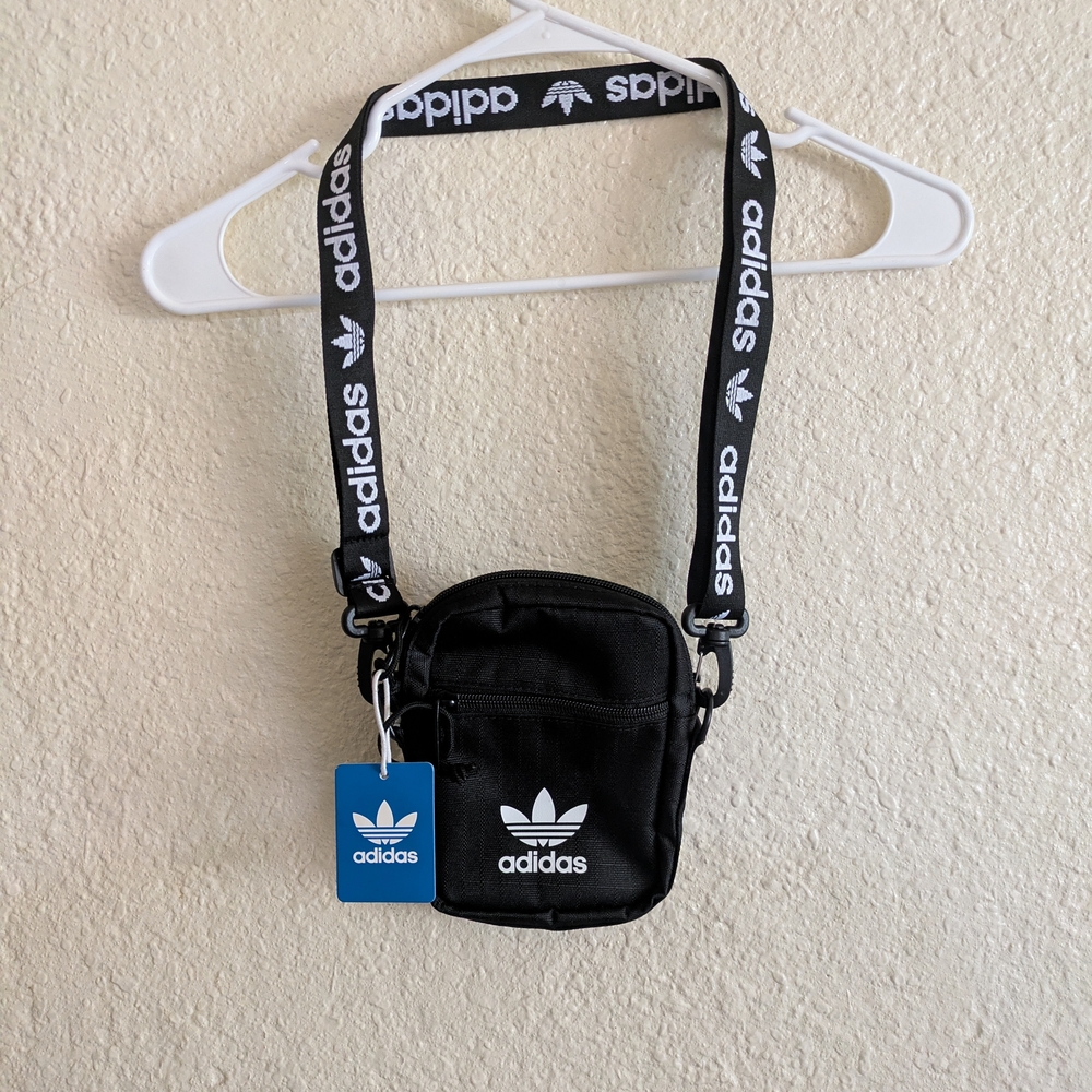 Adidas Black Belt Bag with Adjustable Strap